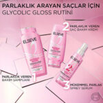شامپو صورتی لورال افزایش دهنده درخشندگی و براق کننده Elseve Glycolic Gloss Shine Enhancing