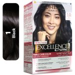 رنگ موی لورال شماره 1 - رنگ مشکی اکسلانس کرم Excellence Creme