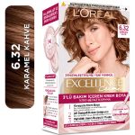 رنگ موی لورال شماره 6.32 – رنگ قهوه‌ای روشن طلائی اکسلانس کرم Excellence Creme