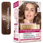 رنگ موی لورال شماره 7.1 - رنگ بلوند تیره دودی اکسلانس کرم Excellence Creme