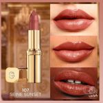 رژ لب نیمه براق ساتنی کالر ریچ لورال شماره 107 Seine Sunset