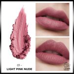 رژ لب مات پودری لورال – شماره 01 صورتی روشن و ملایم (Light Pink Nude)