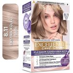 رنگ موی لورال شماره 8.11 – رنگ بلوند دودی روشن و سرد اکسلانس کول کرم Excellence Cool Creme