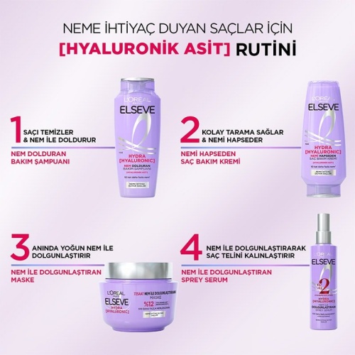 شامپو مرطوبکننده و آبرسان Elseve Hydra Hyaluronic حجم 300 میلیلیتر شامپو مرطوبکننده و آبرسان Elseve Hydra Hyaluronic حجم 300 میلیلیتر