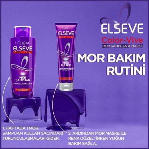 شامپو بنفش لورال مدل Elseve Color Vive، محصول مراقبتی تخصصی مو شامپو بنفش لورال مدل Elseve Color Vive، محصول مراقبتی تخصصی مو