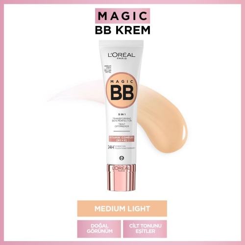 کرم بی بی لورال مدل Magic BB رنگ Medium Light