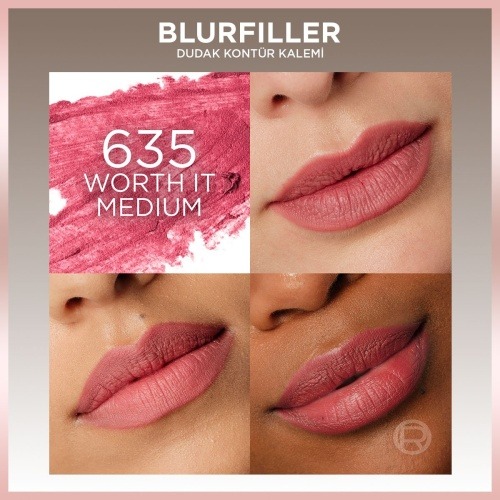مداد کانتور لب لورال مدل Blurfiller رنگ 635 Worth It Medium