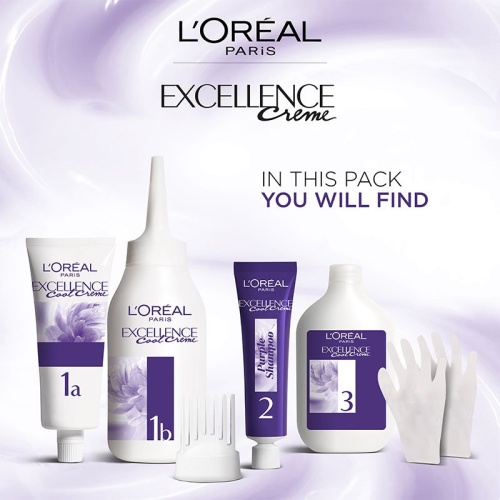 رنگ موی لورال سری Excellence Cool Creme شماره 7.11 (Ekstra Küllü Kumral)