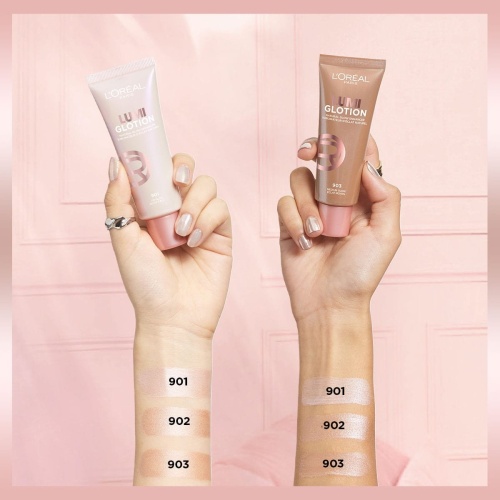 لوسیون درخشان‌کننده لورال مدل Glotion All-In-One رنگ 903 Medium Glow