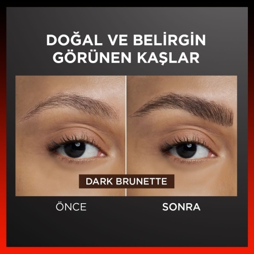 مداد ابرو فوق باریک لورال مدل Infaillible Faux Brow رنگ Dark Brunette