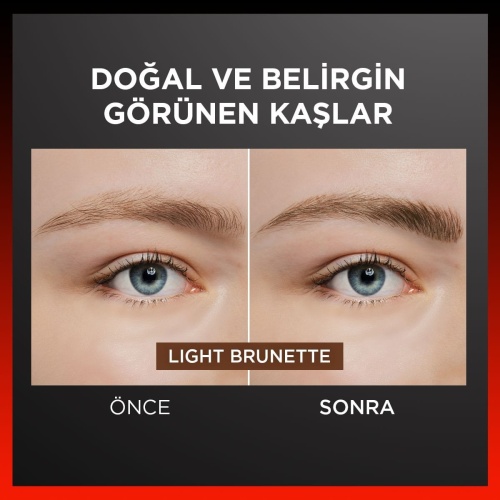 مداد ابرو فوق باریک لورال مدل Faux Brow رنگ Light Brunette