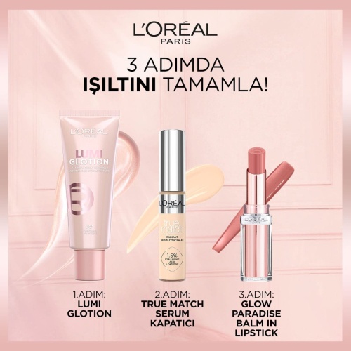 کرم روشن‌کننده و آبرسان لورال مدل Glotion All-In-One شماره 901 – Fair Glow
