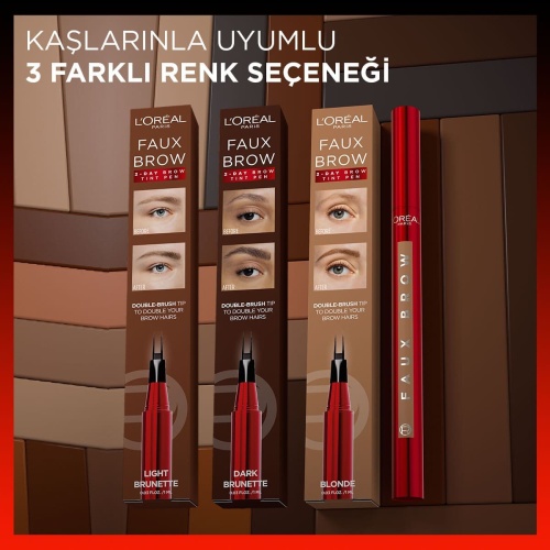 مداد ابرو اولترا باریک لورال مدل Faux Brow