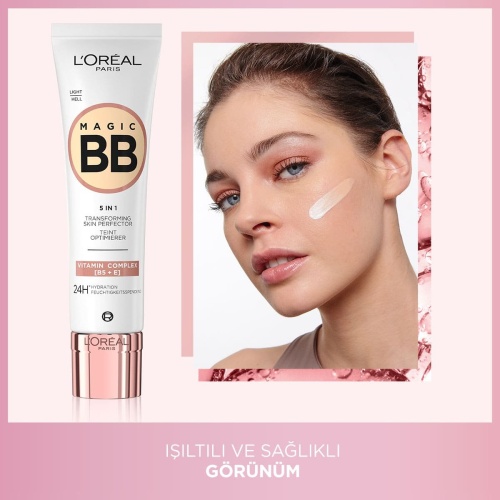 کرم مرطوب کننده رنگی لورال مدل Magic BB رنگ Light