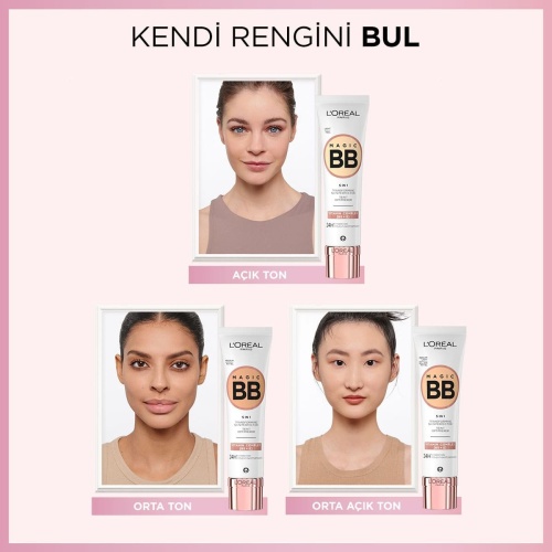 کرم مرطوب کننده رنگی لورال مدل Magic BB رنگ Light